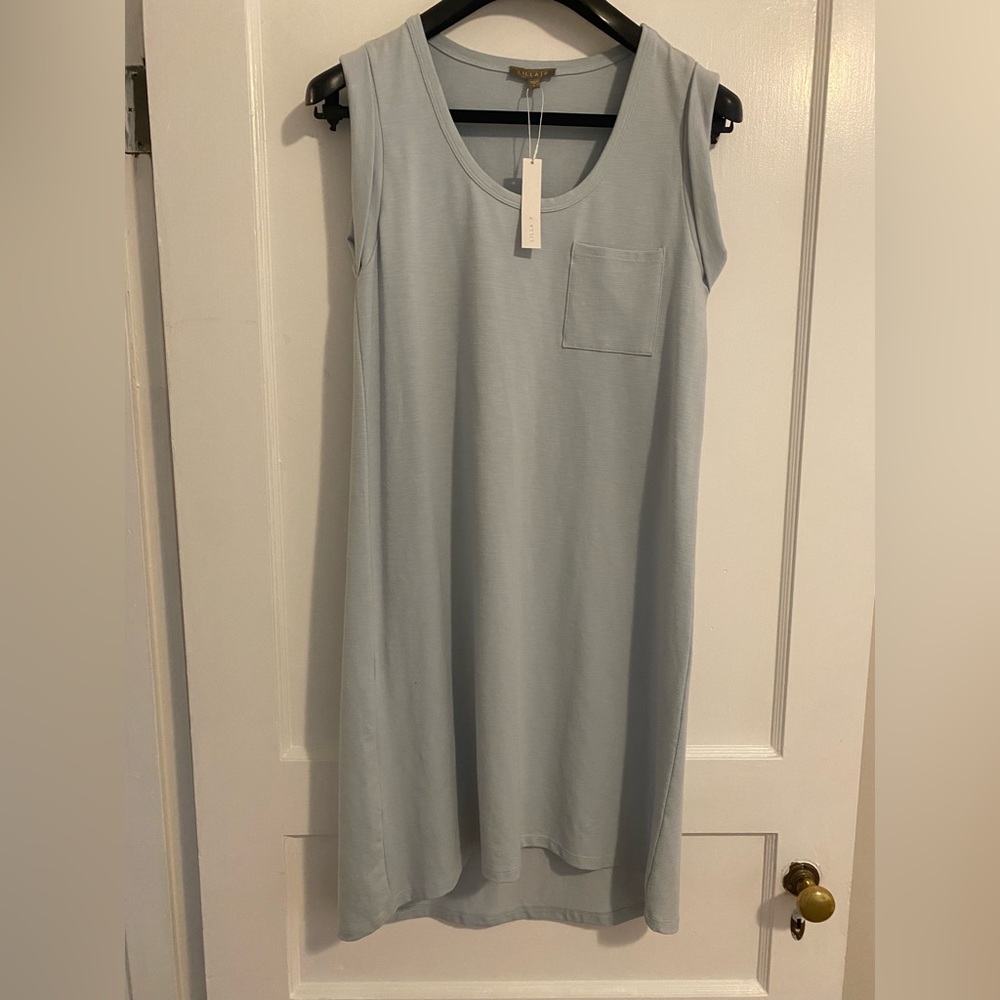 NWT Lilla P blue sleeveless pullover dress